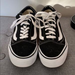 Black and white old skool Vans